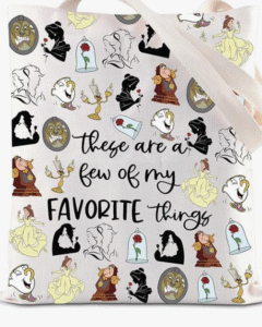 bolso tote bag bella y bestia